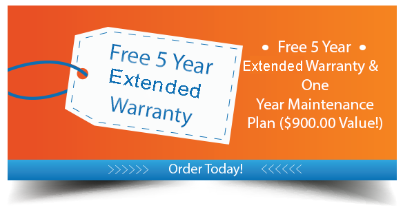 Free 5 Year Limited Warranty